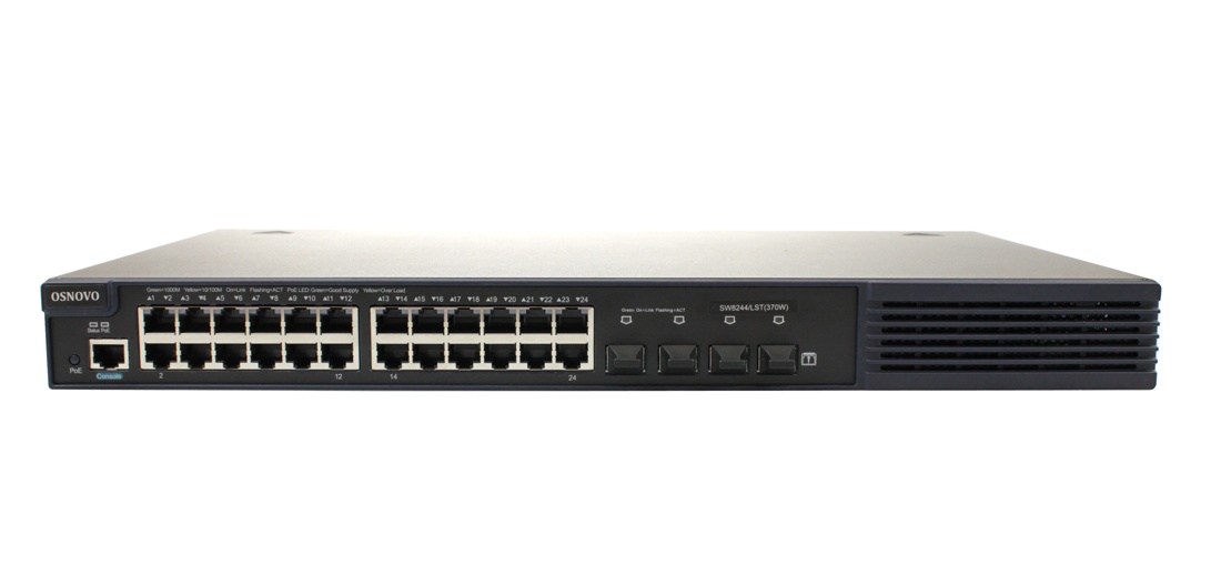 SW-8244/LST(370W), коммутатор 24-портовый Gigabit Ethernet с PoE