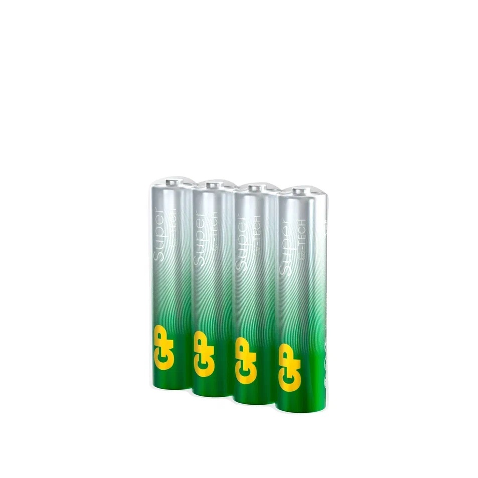 GP Super Alkaline 24A AAA (GP 24AA21RA-2CRS4), упак. 4 шт., алкалиновые батарейки