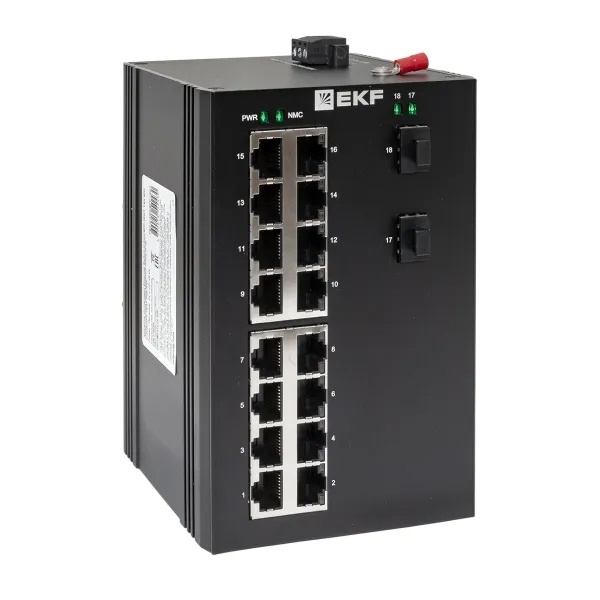TSX-U-2GX/SFP-16GT, промышленный неуправляемый коммутатор