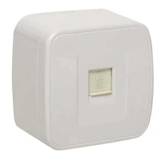 Минск Розетка RJ-45 1-местная ОП 1А (EGK01-035-10)