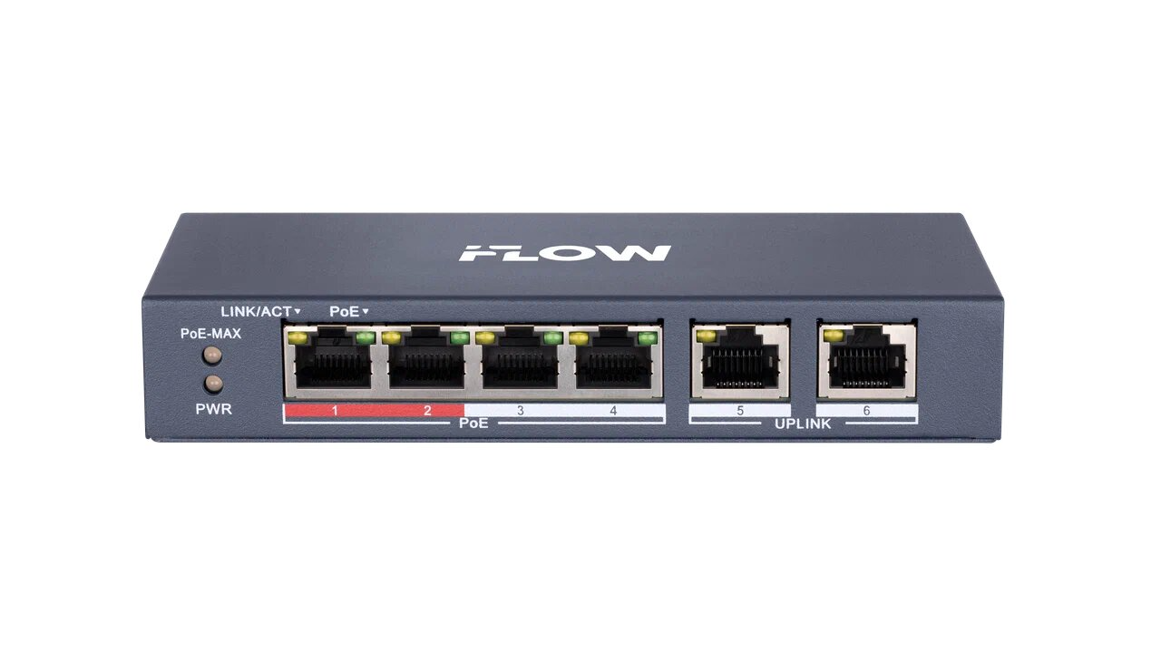 F-SW-EU206HPOE-V, сетевой PoE коммутатор