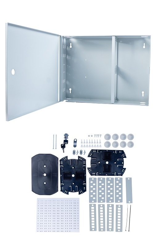 FO-WL-24/32-SC/2LC/FC/ST-FP-K (12303c), бокс оптический настенный