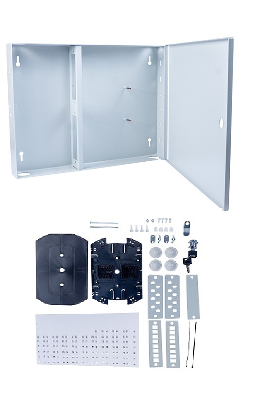 FO-WL-16-SC/2LC/FC/ST-FP-K (12302c), бокс оптический настенный