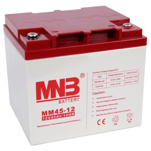 MNB MM 45-12, аккумулятор герметичный свинцово-кислотный