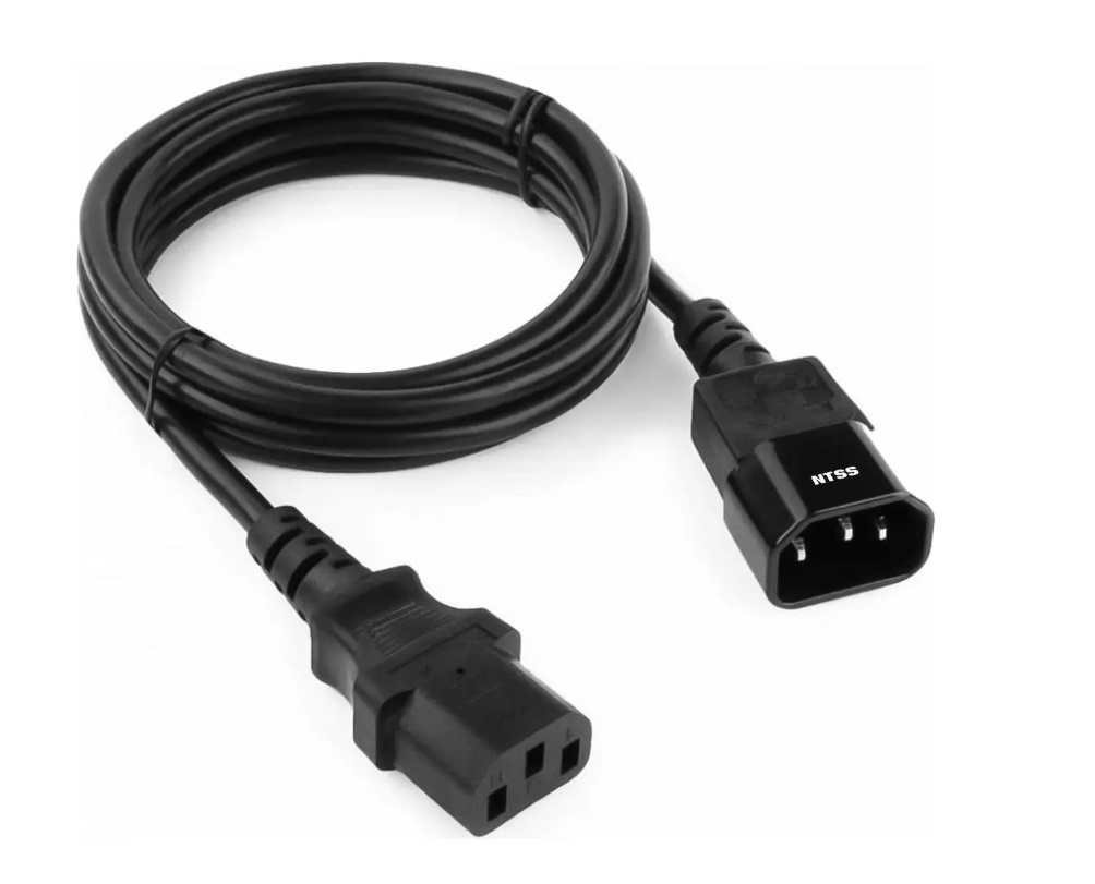 NTSS-PC13145 C13-С14 проводник.:3х1мм2 3м 220/250В 10А чёрный, кабель питания