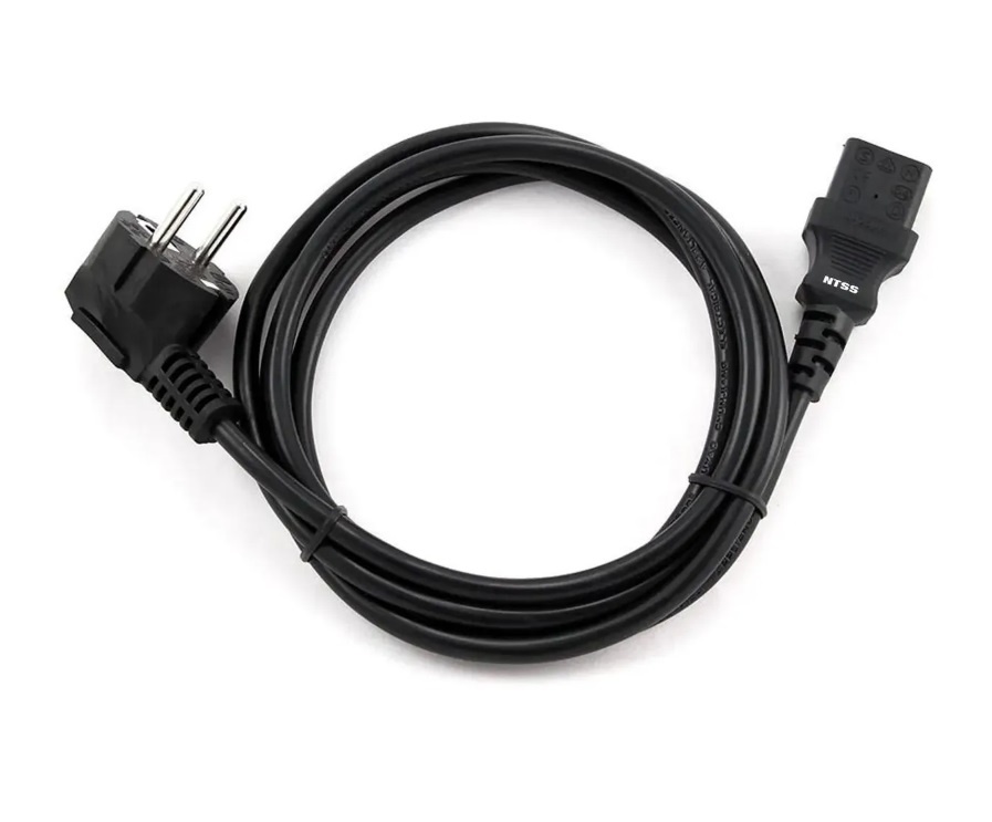 NTSS-PC13771 C13-Schuko проводник.:3х0.75мм2 1.8м 220/250В 10А, чёрный, кабель питания