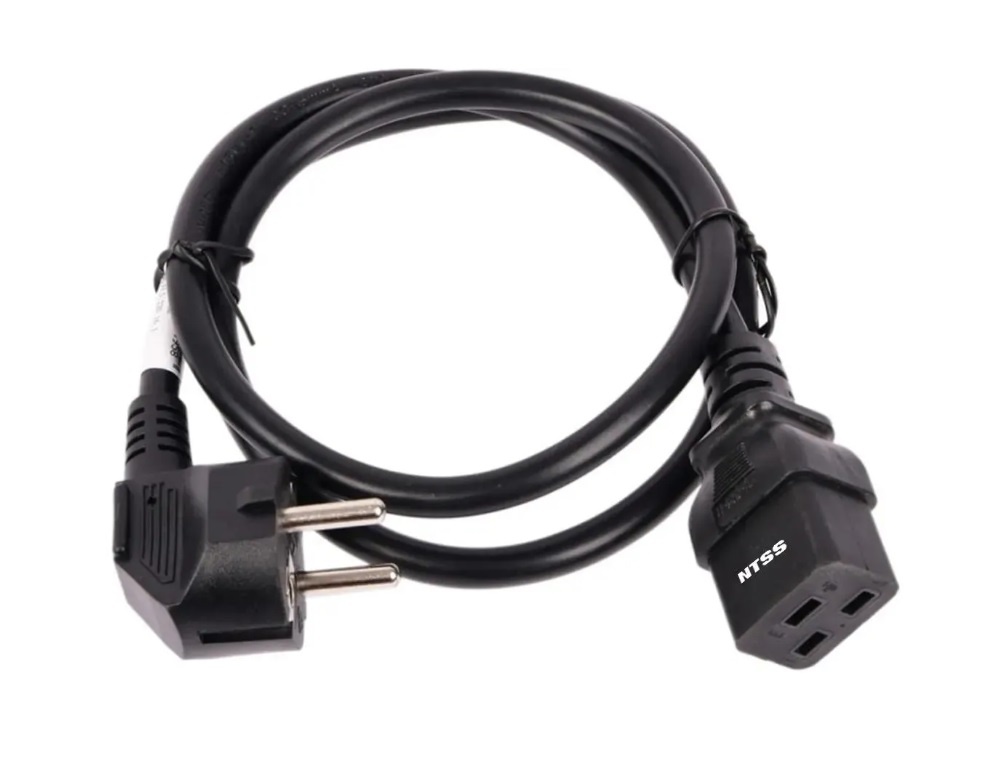 NTSS-PC19772 C19-Schuko проводник.:3х1.5мм2 3м 220/250В 16А чёрный, кабель питания