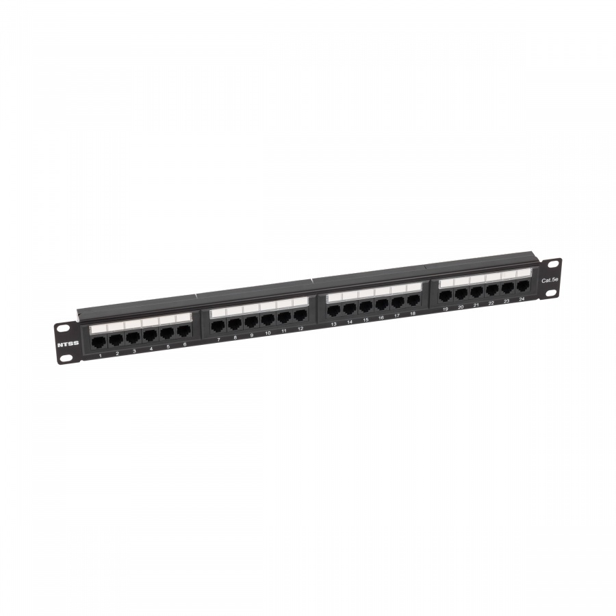 NTSS-PP-1U-24-UTP-RJ45-5E-D 19" 1U 24xRJ45 кат.5E UTP, патч-панель 19"