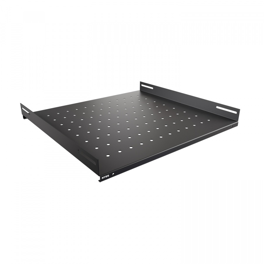 NTSS-FS-600-BL 1U нагр.:60кг. 19" 350мм черный, полка стационарная
