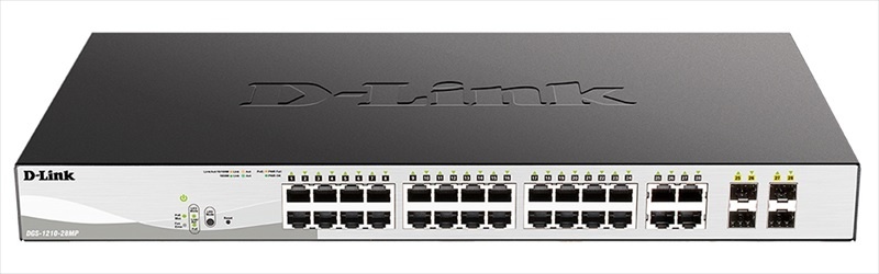 DGS-1210-28MP/F4A, сетевой PoE коммутатор