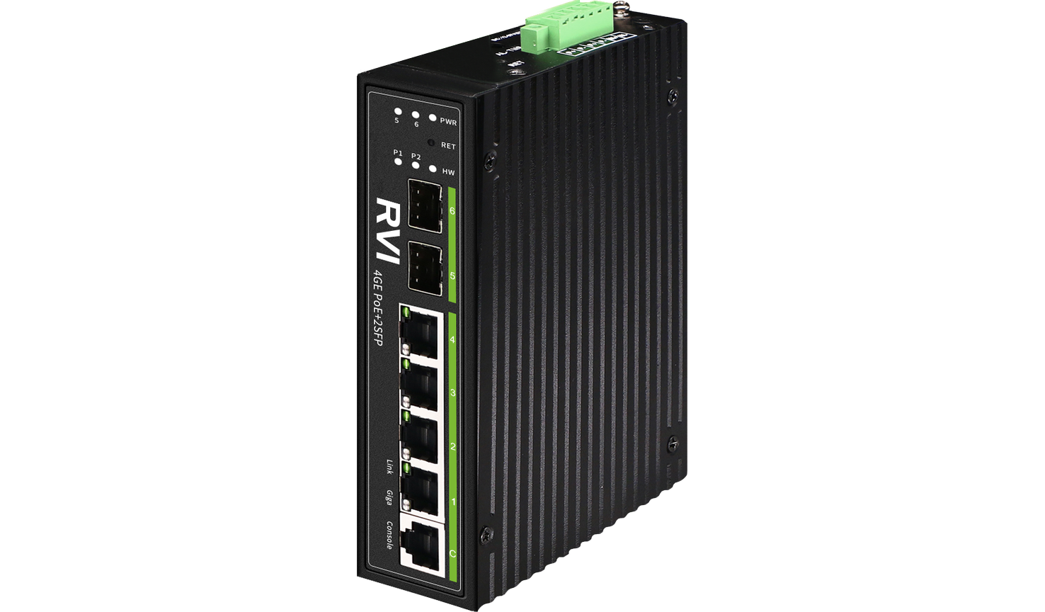 RVi-1NSIM4GP-2S, коммутатор с питанием по PoE