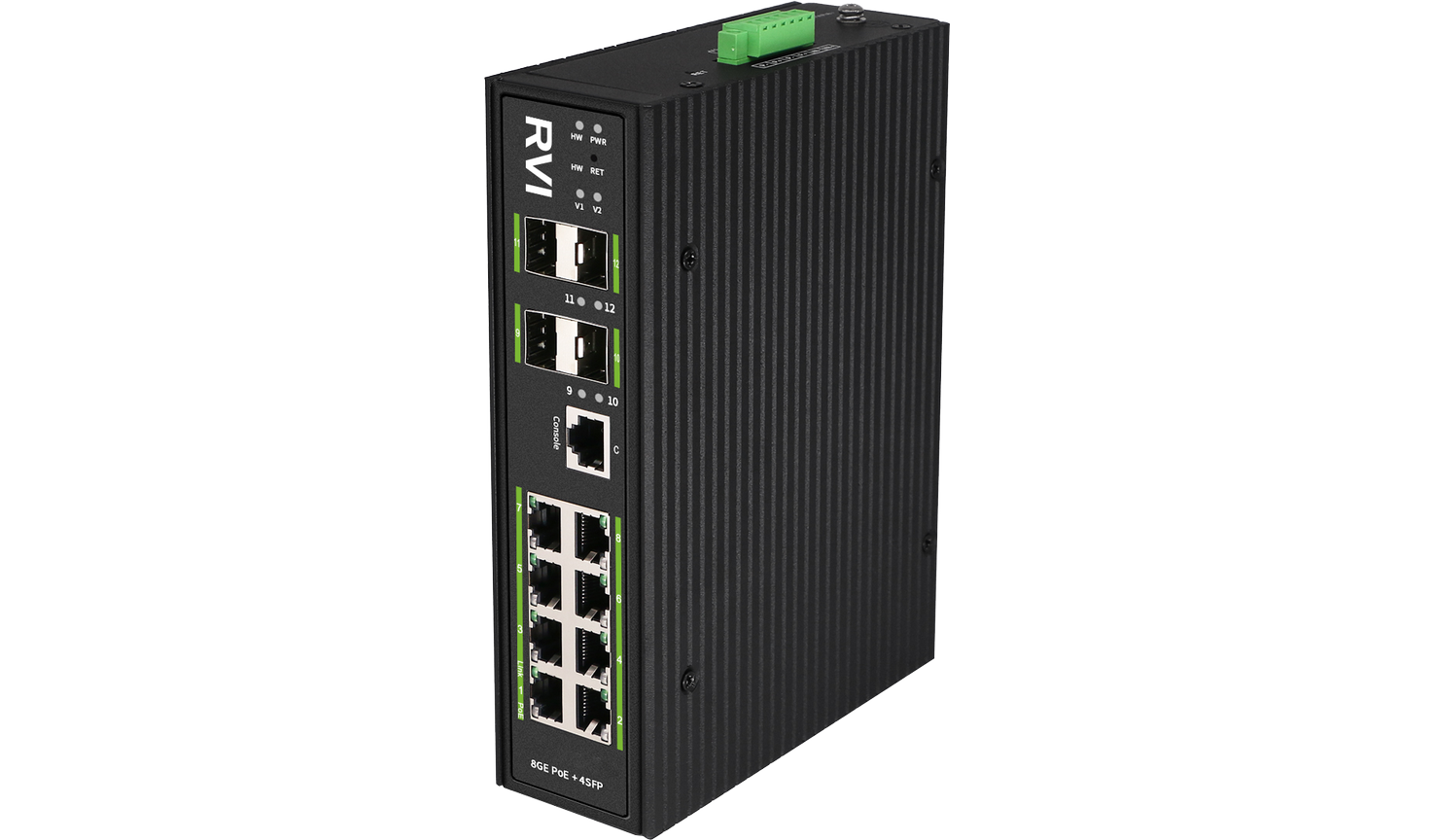 RVi-1NSIM8GP-4S, коммутатор с питанием по PoE