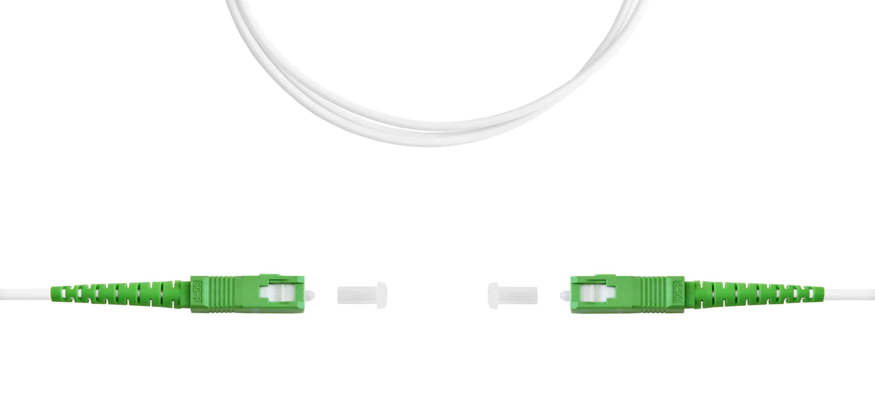 Патч-корд SC/APC-SC/APC, simplex, 30м, 3мм, LSZH, G.657.A1 (09-05079), патч-корд волоконно-оптический