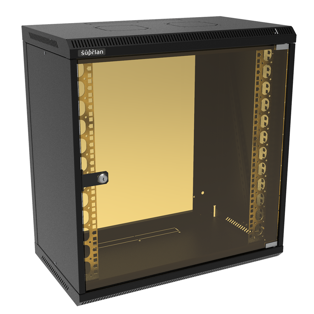 ТВЛ-12U-600-350-СР-9005 (05-1200-B), шкаф настенный телекоммуникационный