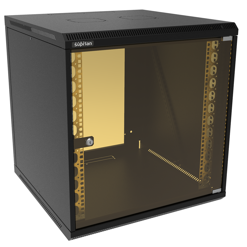 ТВЛ-12U-600-600-СР-9005 (05-1206-B), шкаф настенный телекоммуникационный