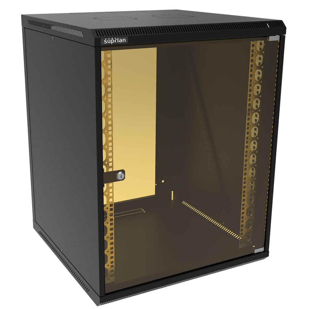 ТВЛ-15U-600-600-СР-9005 (05-1506-B), шкаф настенный телекоммуникационный