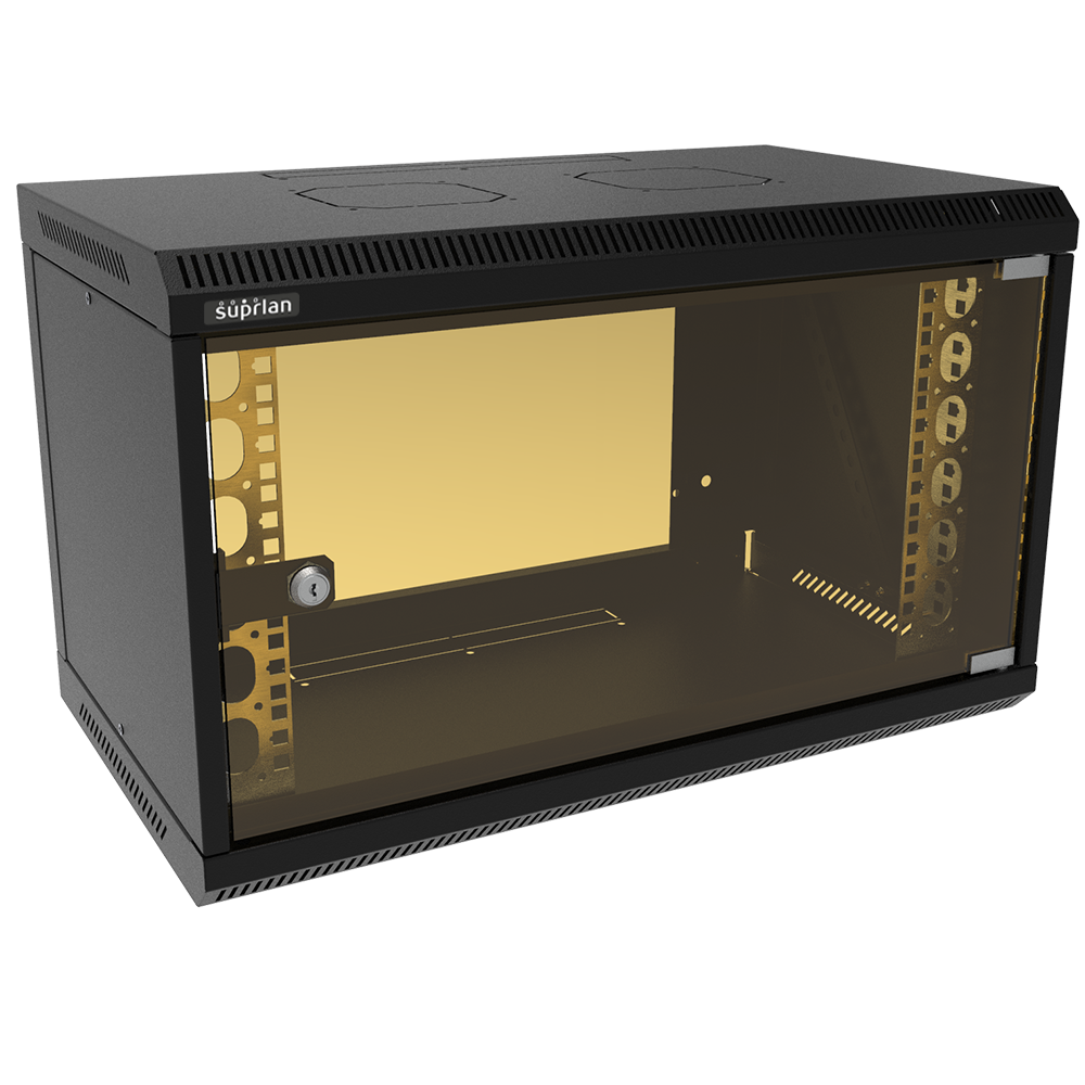 ТВЛ-6U-600-350-СР-9005 (05-1060-B), шкаф настенный телекоммуникационный