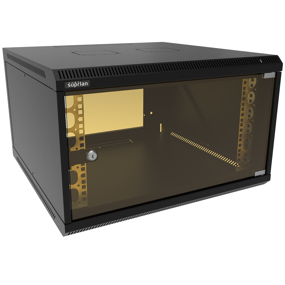 ТВЛ-6U-600-600-СР-9005 (05-1066-B), шкаф настенный телекоммуникационный