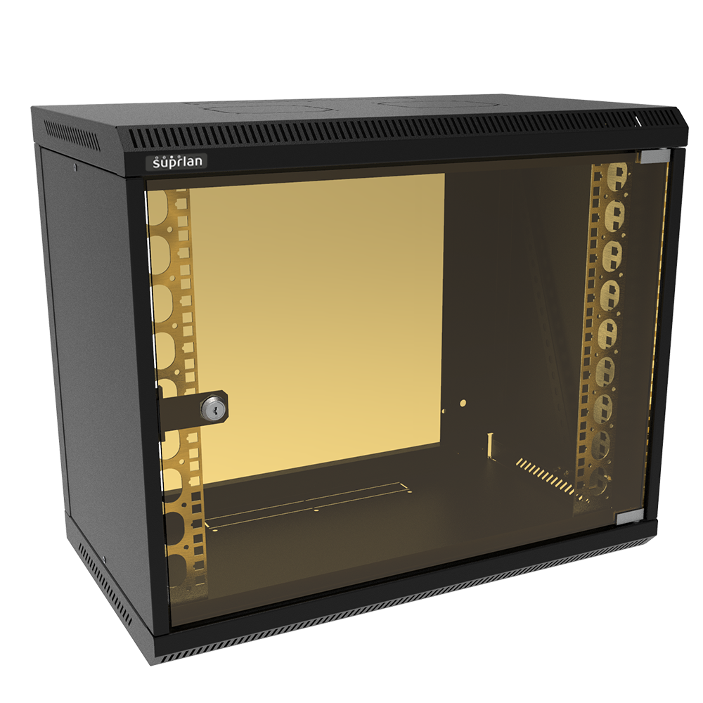 ТВЛ-9U-600-350-СР-9005 (05-1090-B), шкаф настенный телекоммуникационный