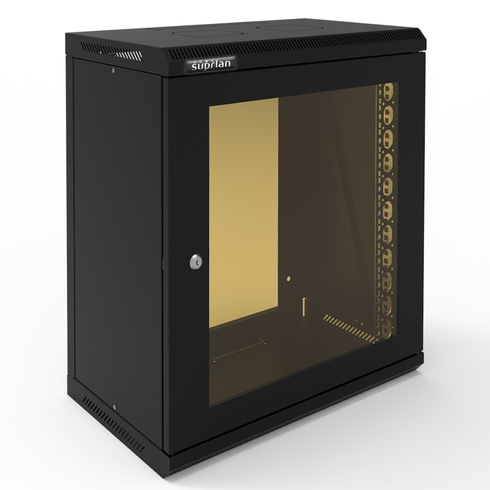 ТВС-12U-600-350-СР-9005 (05-2120-B), шкаф настенный телекоммуникационный