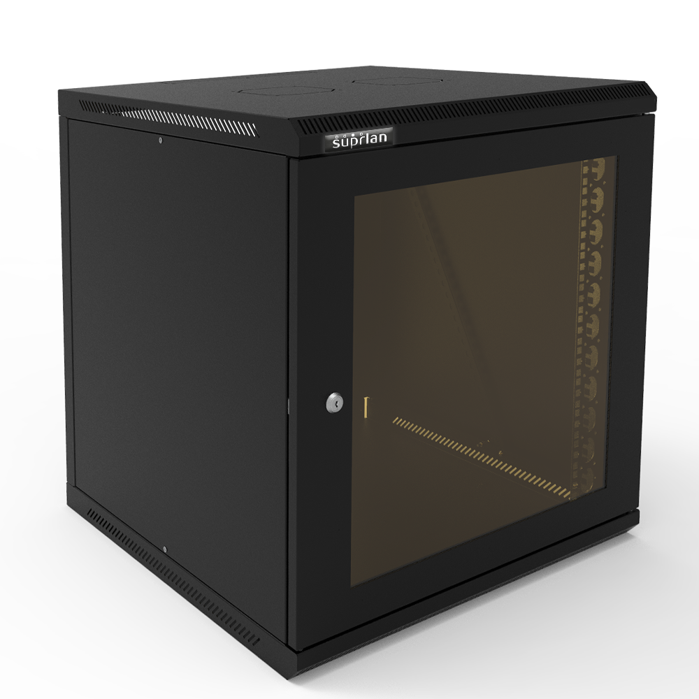 ТВС-12U-600-600-СР-9005 (05-2126-B), шкаф настенный телекоммуникационный