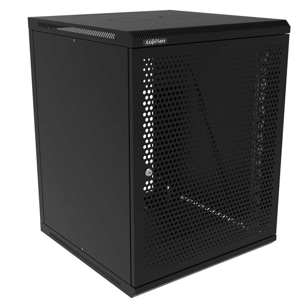 ТВС-15U-600-600-ПР-9005 (05-2158-B), шкаф настенный телекоммуникационный
