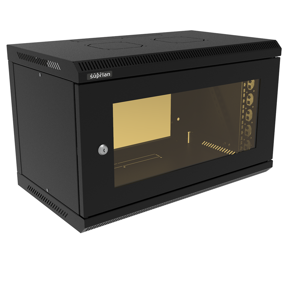 ТВС-6U-600-350-МР-9005 (05-2061-B), шкаф настенный телекоммуникационный