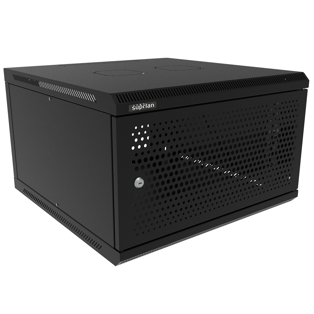 ТВС-6U-600-600-ПР-9005 (05-2068-B), шкаф настенный телекоммуникационный