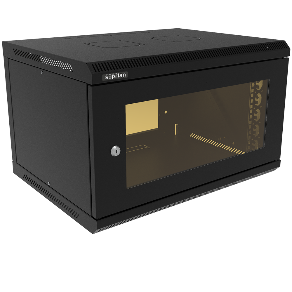 ТВС-6U-600-600-СР-9005 (05-2066-B), шкаф настенный телекоммуникационный