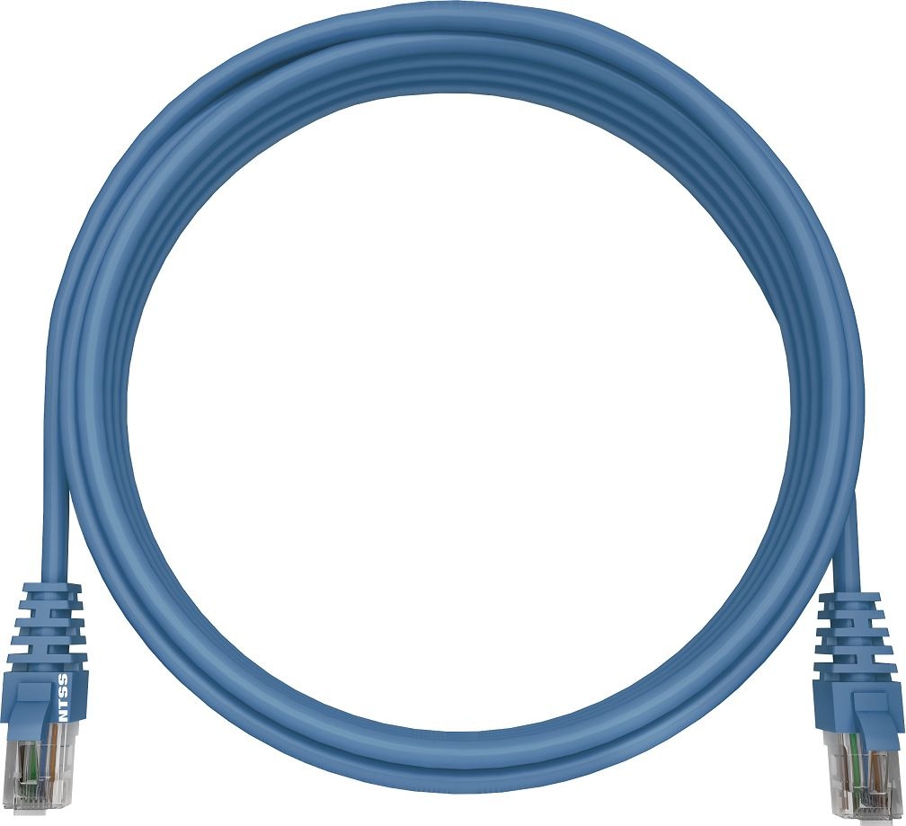 NTSS-PC-UTP-RJ45-5e-1.5-LSZH-BU UTP RJ-45 кат.5E 1.5м синий, патч-корд медный