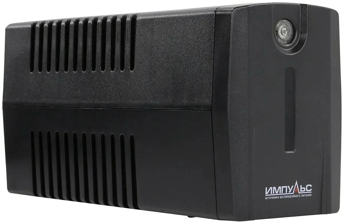 Импульс Юниор Смарт 800 480Вт 800ВА черный (JS80102), источник бесперебойного питания