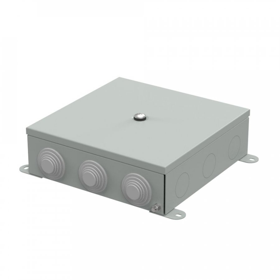 Коробка металлическая серая 200х200х65 (70-0390-7035) (Промрукав)