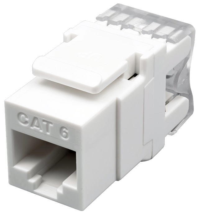Розеточный модуль Keystone Jack 8P8C (RJ-45) UTP Cat.6 (10-0341), розеточный модуль Keystone Jack 8P8C