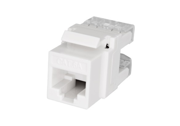 Розеточный модуль Keystone Jack 8P8C (RJ-45) UTP Cat.6A (10-0338), розеточный модуль Keystone Jack 8P8C