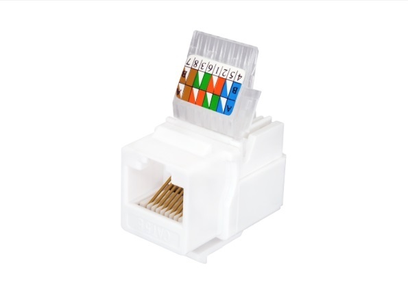 Розеточный модуль Keystone Jack 8P8C (RJ-45), UTP, Cat.5e (10-0312-1), розеточный модуль Keystone Jack 8P8C
