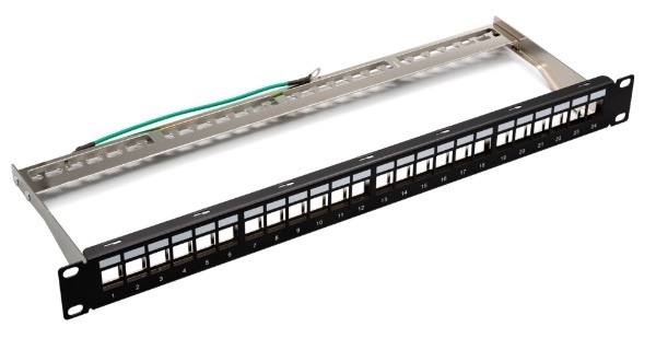 Модульная патч-панель для Keystone Jack 19" (10-0422), модульная патч-панель