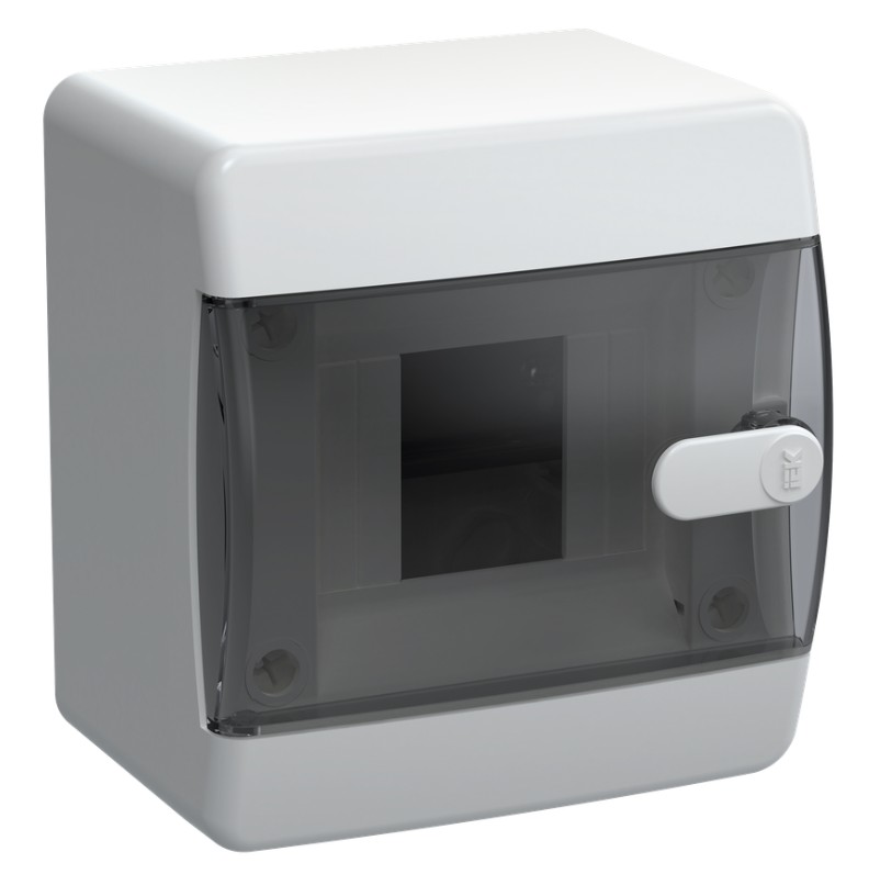 Корпус пластиковый UNION Compact ЩРН-П-4 IP41 черная прозрачная дверь (UIC-KP12-N-04-41-K01)