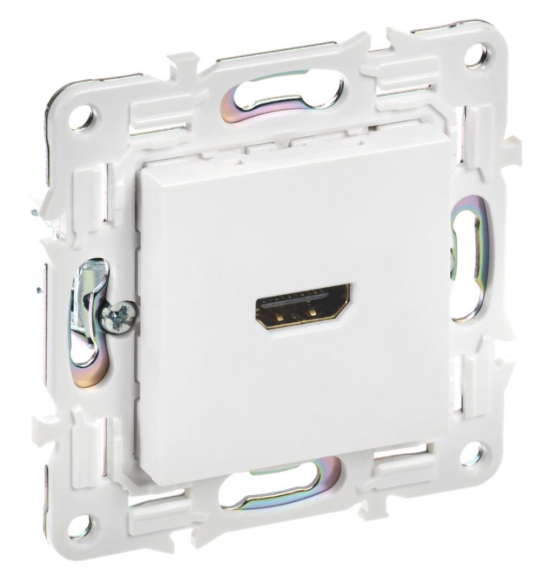 SKANDY Розетка HDMI SK-H01W скрытой установки арктический белый (SK-H10-K01)