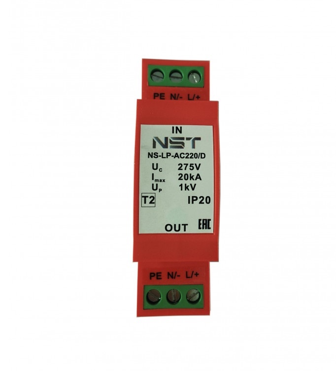 NS-LP-AC220/D, устройство грозозащиты цепей Ethernet