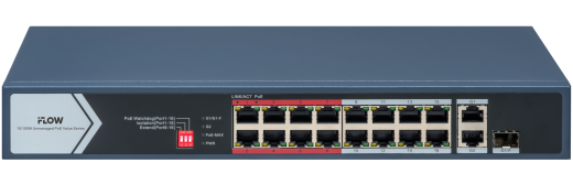F-SW-EU418POE-V/L, коммутатор с питанием PoE