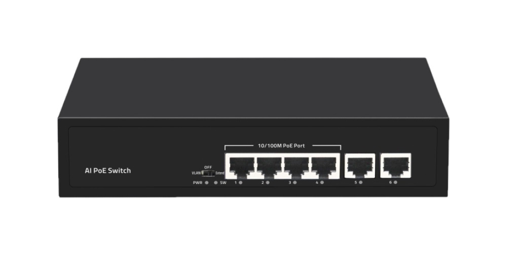 GL-SW-F007-04P, коммутатор с PoE