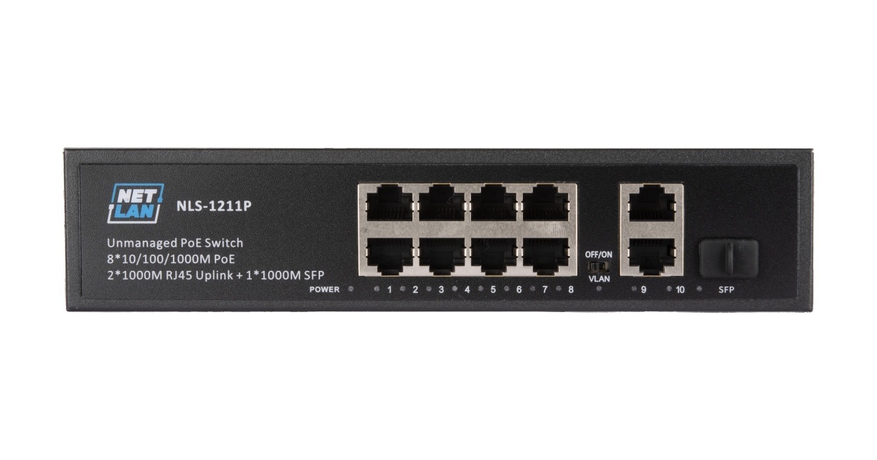 NLS-1211P, коммутатор с PoE