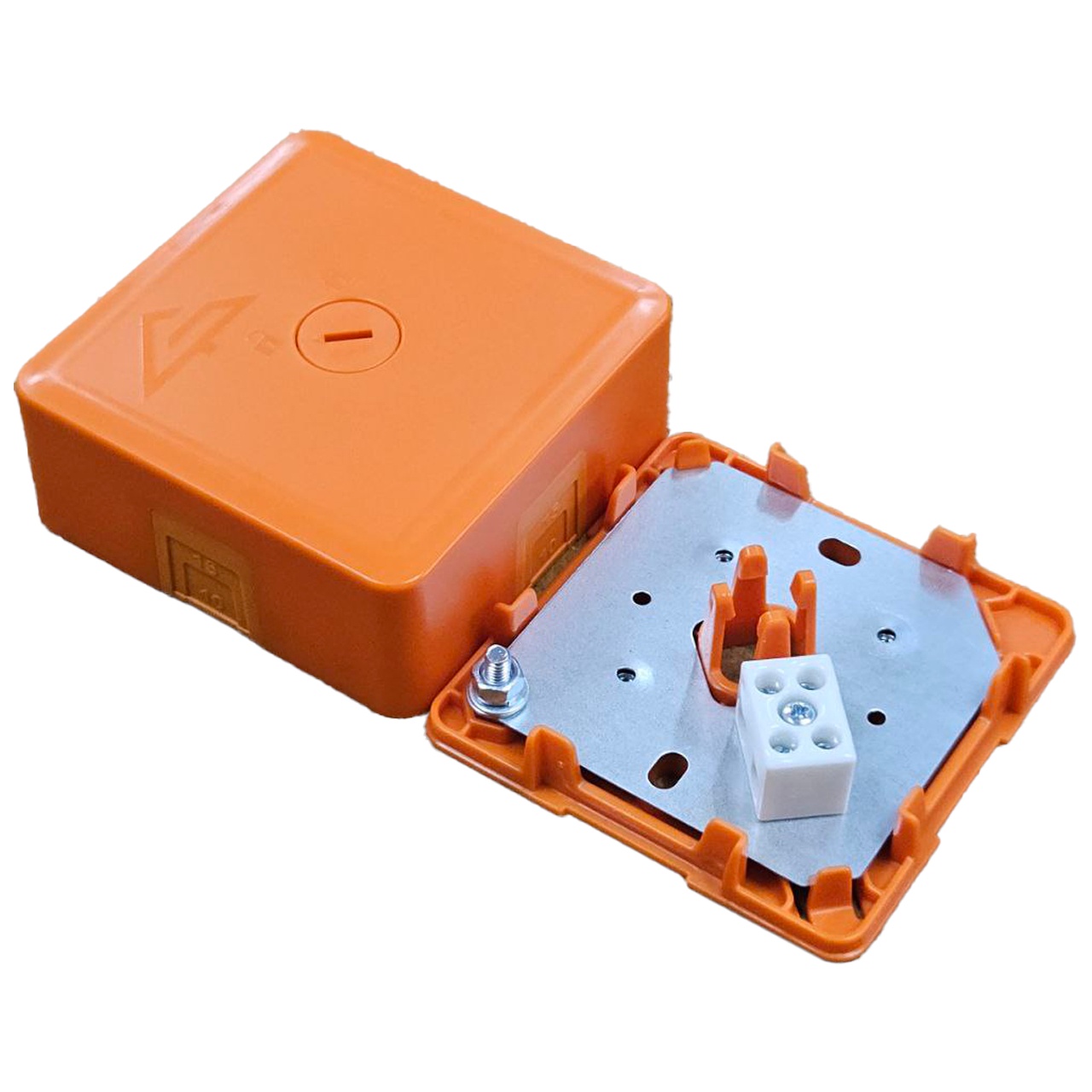 КМ-О (2к)-IP41-s-оранж, коробка монтажная огнестойкая
