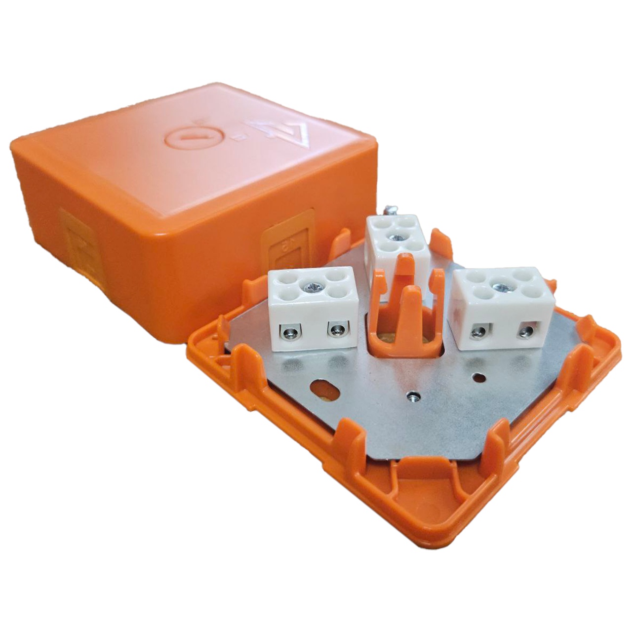 КМ-О (6к)-IP41-s-оранж, коробка монтажная огнестойкая