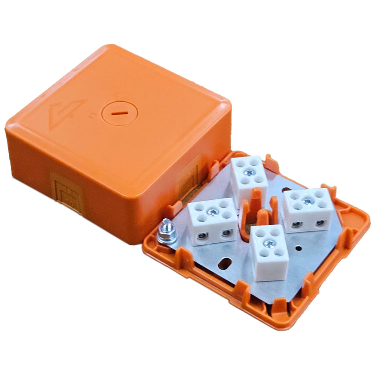 КМ-О (8к)-IP41-s-оранж, коробка монтажная огнестойкая