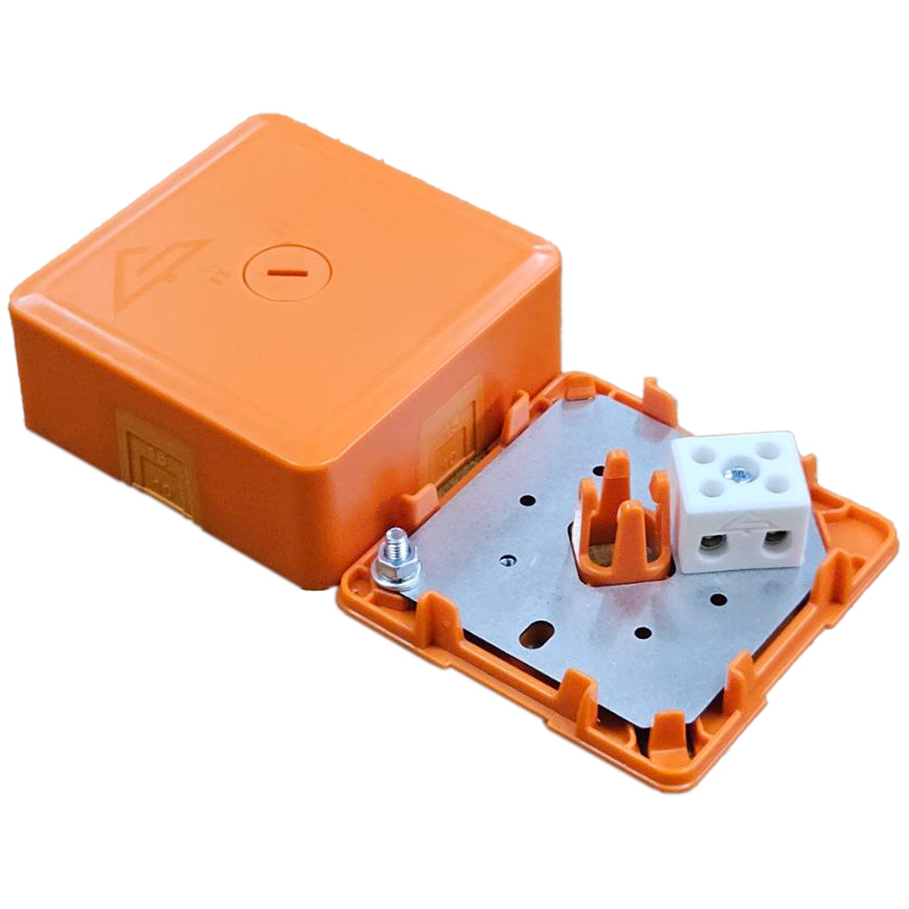КМ-О (2к*6,0)-IP41-s-оранж, коробка монтажная огнестойкая