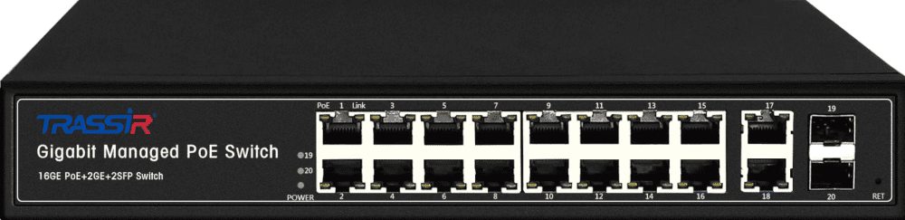 TR-NS24202S-300-16PoE v2, коммутатор с PoE