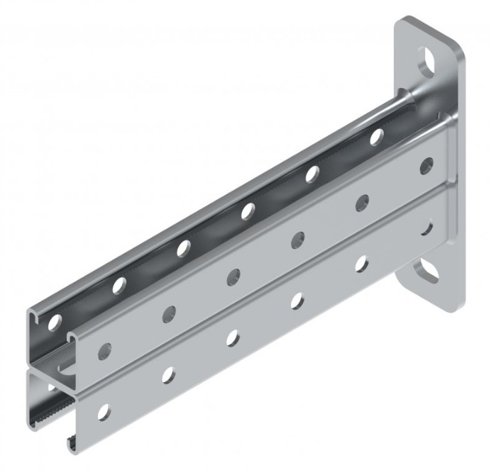 Консоль STRUT двойная КССД-41х41х250 (2,5мм) (PR08.22760) (Промрукав), консоль STRUT
