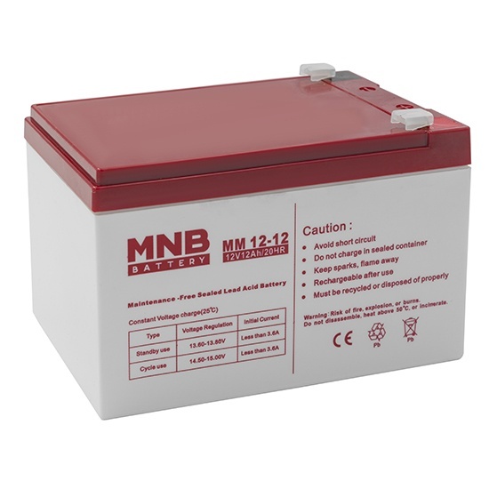 MNB MM 12-12, аккумулятор герметичный свинцово-кислотный