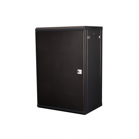 DR-645001, шкаф телекоммуникационный 19" настенный, дверь металл, 18U